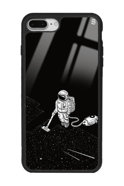 iPhone 7 Plus - 8 Plus Astronot Tatiana Tasarımlı Glossy Telefon Kılıfı