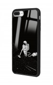 iPhone 7 Plus - 8 Plus Astronot Tatiana Tasarımlı Glossy Telefon Kılıfı