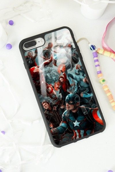 iPhone 7 Plus - 8 Plus Avengers Ultron Tasarımlı Glossy Telefon Kılıfı