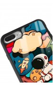 iPhone 7 Plus - 8 Plus Baby Astronaut Tasarımlı Glossy Telefon Kılıfı