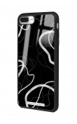 iPhone 7 Plus - 8 Plus Black Wave Tasarımlı Glossy Telefon Kılıfı