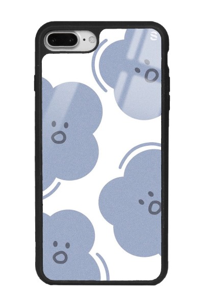 iPhone 7 Plus - 8 Plus Cloud Face Tasarımlı Glossy Telefon Kılıfı
