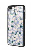 iPhone 7 Plus - 8 Plus Daisy Pattern Tasarımlı Glossy Telefon Kılıfı