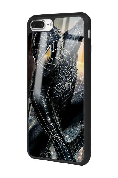 iPhone 7 Plus - 8 Plus Dark Spider Tasarımlı Glossy Telefon Kılıfı