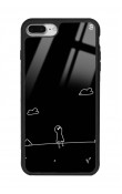 iPhone 7 Plus - 8 Plus Doodle Casper Tasarımlı Glossy Telefon Kılıfı