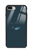 iPhone 7 Plus - 8 Plus Doodle Fish Tasarımlı Glossy Telefon Kılıfı