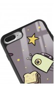 iPhone 7 Plus - 8 Plus Doodle Jump Tasarımlı Glossy Telefon Kılıfı