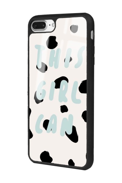 iPhone 7 Plus - 8 Plus Girl Can Tasarımlı Glossy Telefon Kılıfı