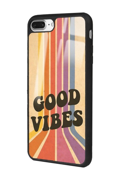 iPhone 7 Plus - 8 Plus Good Vibes Tasarımlı Glossy Telefon Kılıfı
