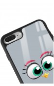iPhone 7 Plus - 8 Plus Grey Angry Birds Tasarımlı Glossy Telefon Kılıfı