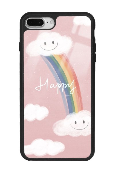 iPhone 7 Plus - 8 Plus Happy Cloude Tasarımlı Glossy Telefon Kılıfı