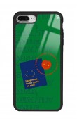 iPhone 7 Plus - 8 Plus Happy Green Tasarımlı Glossy Telefon Kılıfı