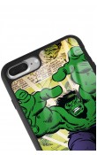iPhone 7 Plus - 8 Plus Hulk Tasarımlı Glossy Telefon Kılıfı