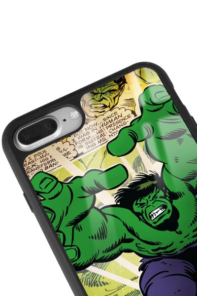 iPhone 7 Plus - 8 Plus Hulk Tasarımlı Glossy Telefon Kılıfı