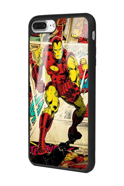 iPhone 7 Plus - 8 Plus Iron Man Demir Adam Tasarımlı Glossy Telefon Kılıfı