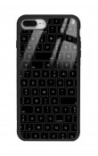 iPhone 7 Plus - 8 Plus Keyboard Tasarımlı Glossy Telefon Kılıfı