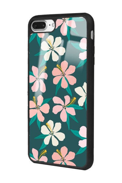 iPhone 7 Plus - 8 Plus Leaf Flovers Tasarımlı Glossy Telefon Kılıfı