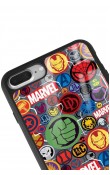 iPhone 7 Plus - 8 Plus Marvel Face Tasarımlı Glossy Telefon Kılıfı