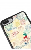 iPhone 7 Plus - 8 Plus Mickey Stamp Tasarımlı Glossy Telefon Kılıfı
