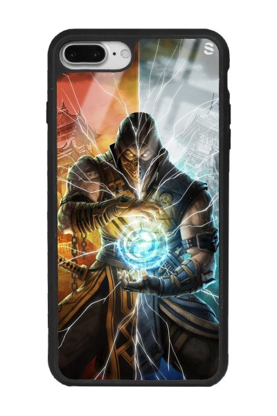 iPhone 7 Plus - 8 Plus Mortal Combat Tasarımlı Glossy Telefon Kılıfı