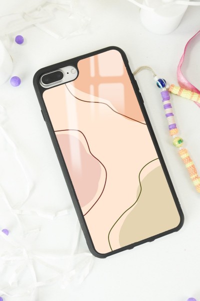 iPhone 7 Plus - 8 Plus Nude Colors Tasarımlı Glossy Telefon Kılıfı