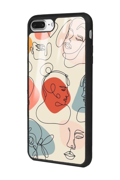 iPhone 7 Plus - 8 Plus Nude Maske Tasarımlı Glossy Telefon Kılıfı