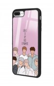 iPhone 7 Plus - 8 Plus Uyumlu Bts K-pop Tasarımlı Glossy Telefon Kılıfı