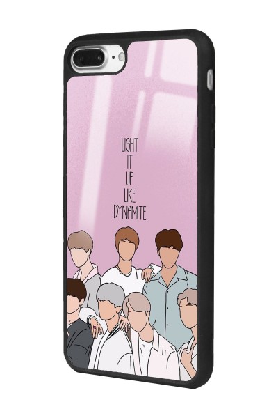 iPhone 7 Plus - 8 Plus Uyumlu Bts K-pop Tasarımlı Glossy Telefon Kılıfı