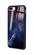 iPhone 7 Plus - 8 Plus Uyumlu Space Rocket Tasarımlı Glossy Telefon Kılıfı