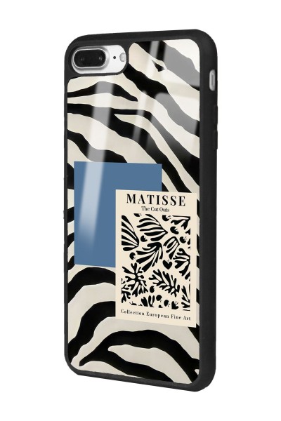iPhone 7 Plus - 8 Plus Zebra Matısse Tasarımlı Glossy Telefon Kılıfı