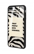 iPhone 7 Plus - 8 Plus Zebra Motto Tasarımlı Glossy Telefon Kılıfı
