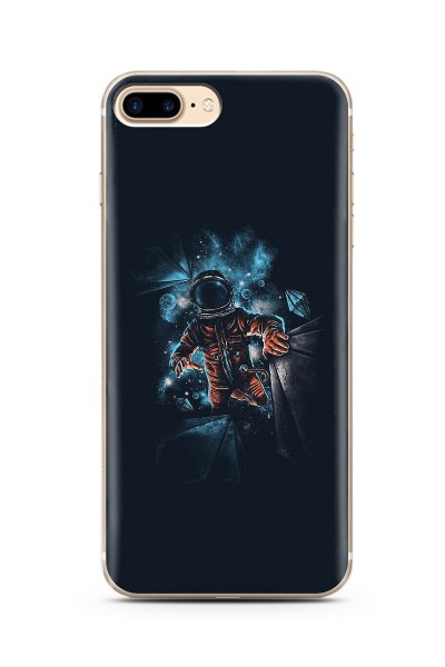 iPhone 7 Plus Uzay Boşluğu Tasarım Süper Şeffaf Silikon Telefon Kılıfı