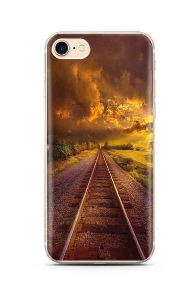 iPhone 7 Ray Tasarımlı Süper Şeffaf Silikon Telefon Kılıfı