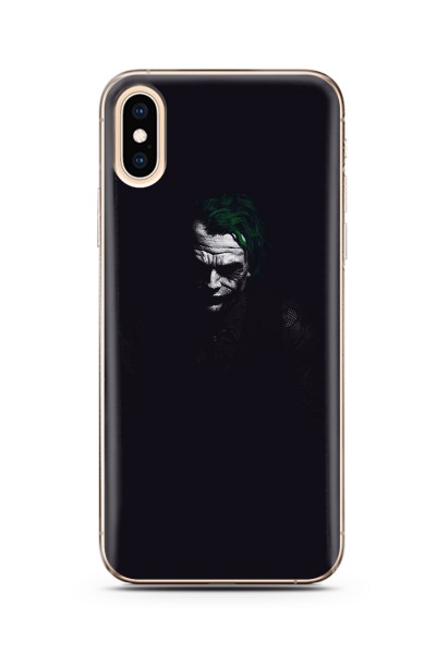 Iphone X Joker Tasarım Süper Şeffaf Silikon Telefon Kılıfı