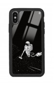 iPhone X - Xs Astronot Tatiana Tasarımlı Glossy Telefon Kılıfı