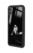 iPhone X - Xs Astronot Tatiana Tasarımlı Glossy Telefon Kılıfı