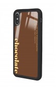 iPhone X - Xs Choclate Tasarımlı Glossy Telefon Kılıfı