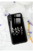 iPhone X - Xs Dancer Skeleton Tasarımlı Glossy Telefon Kılıfı