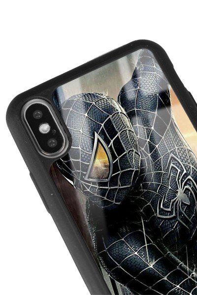 iPhone X - Xs Dark Spider Tasarımlı Glossy Telefon Kılıfı
