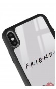 iPhone X - Xs Doodle Friends Tasarımlı Glossy Telefon Kılıfı