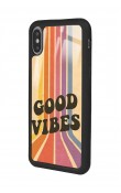 iPhone X - Xs Good Vibes Tasarımlı Glossy Telefon Kılıfı