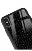 iPhone X - Xs Keyboard Tasarımlı Glossy Telefon Kılıfı