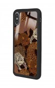 iPhone X - Xs Leoparlar Tasarımlı Glossy Telefon Kılıfı