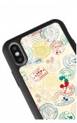 iPhone X - Xs Mickey Stamp Tasarımlı Glossy Telefon Kılıfı
