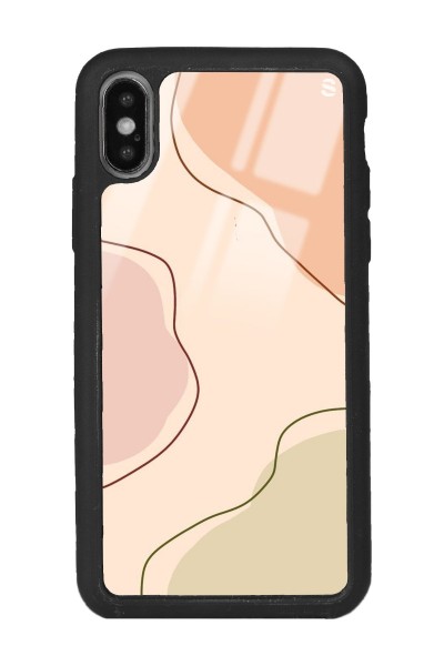 iPhone X - Xs Nude Colors Tasarımlı Glossy Telefon Kılıfı