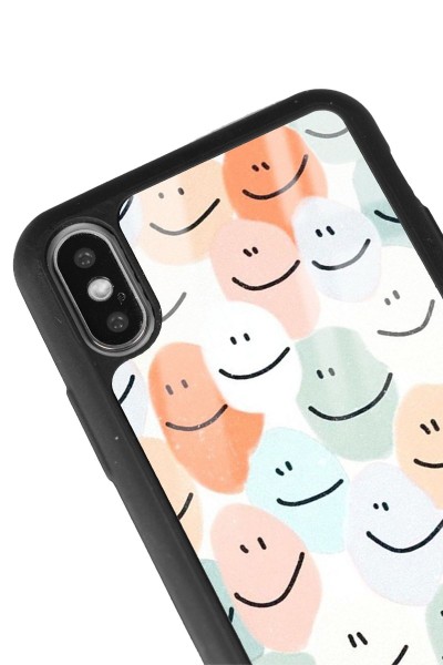 iPhone X - Xs Nude Smile Tasarımlı Glossy Telefon Kılıfı