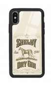 iPhone X - Xs Peaky Blinders Shelby Dry Gin Tasarımlı Glossy Telefon Kılıfı