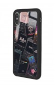 iPhone X - Xs Uyumlu Retro Music Tasarımlı Glossy Telefon Kılıfı