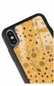 iPhone X Xs Uyumlu Sarı Bindanlı Tasarımlı Glossy Telefon Kılıfı