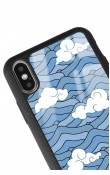 iPhone X - Xs Uyumlu Sea Cloud Tasarımlı Glossy Telefon Kılıfı